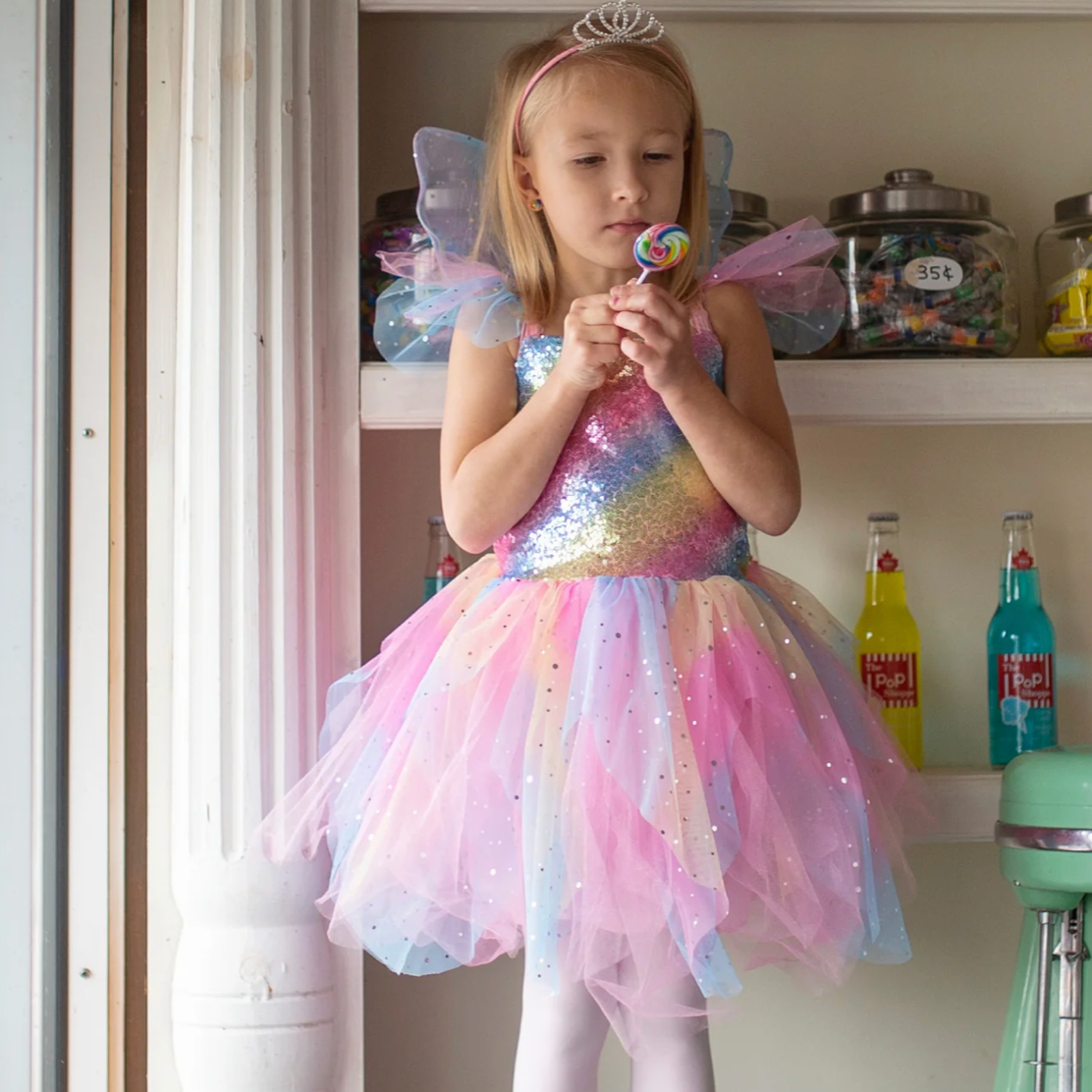 Rainbow Fairy Dress & Wings Rainbow Fairy Dress & Wings