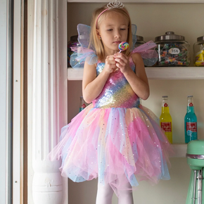 Rainbow Fairy Dress & Wings Rainbow Fairy Dress & Wings