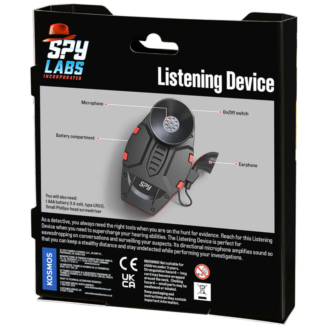 Spy Labs Listening Device – Turner Toys Spy Labs Listening Device – Turner Toys
