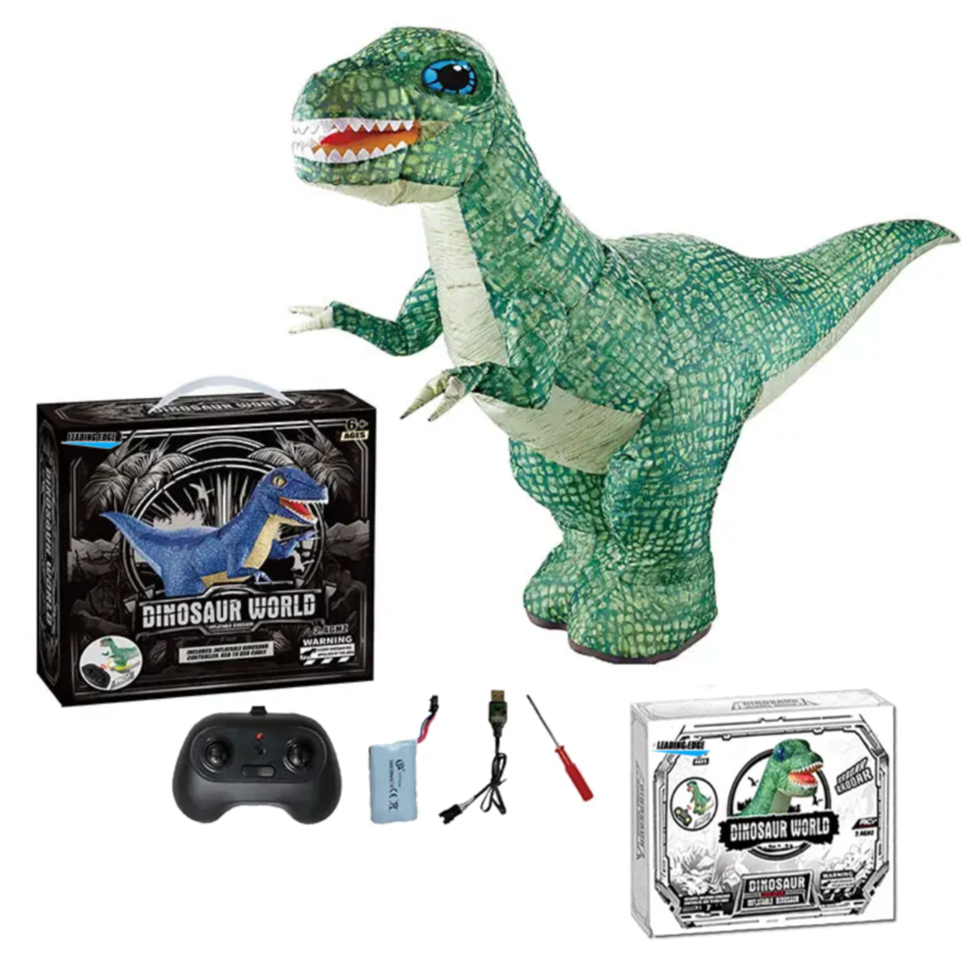 RC Inflatable Dinosaur Green — Child's Play Toys Store