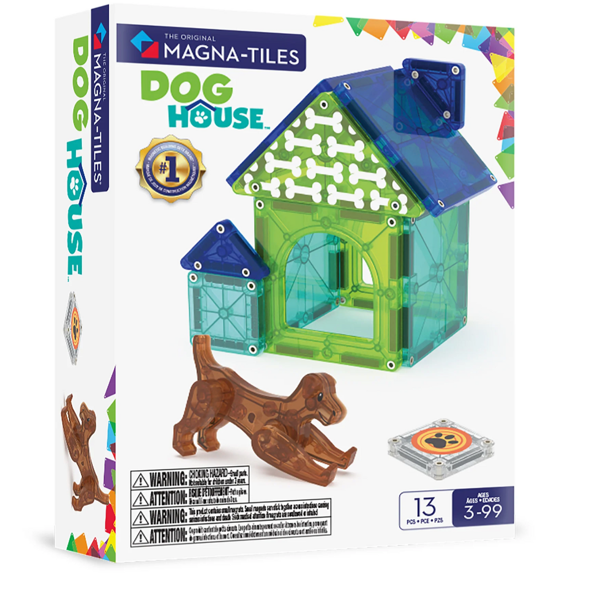 Dog Fun Tile Dog House Magna Tiles — Child's Play Toys Store