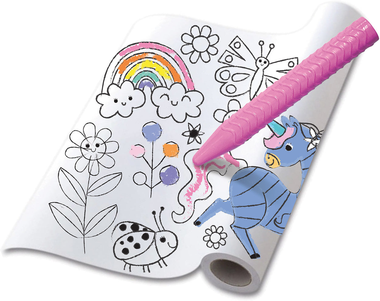 Haku Yoka Coloring Roll Kit Fantasy Unicorn — Child's Play Toys Store