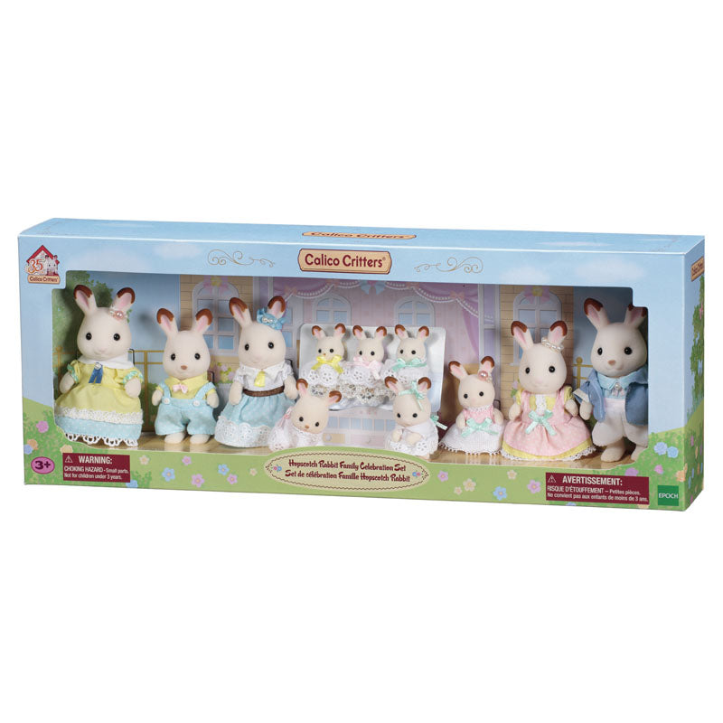 Calico Critters Hopscotch Rabbit Family Celebration Set — Child's