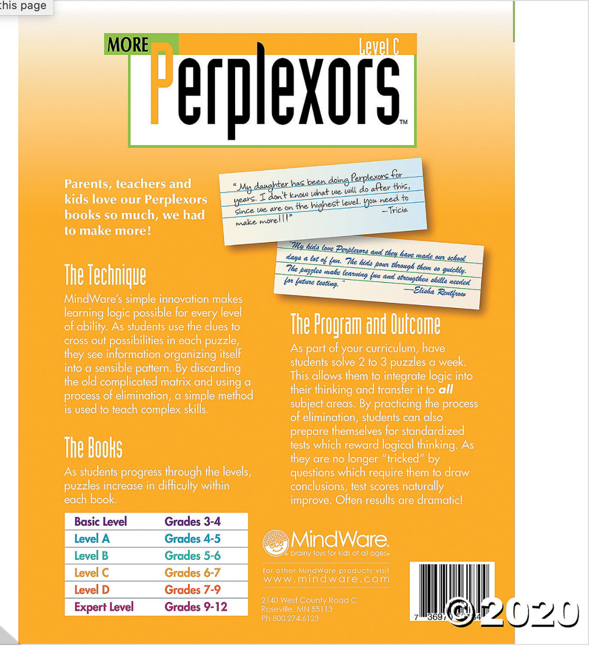 Perplexors Level C — Child's Play Toys Store