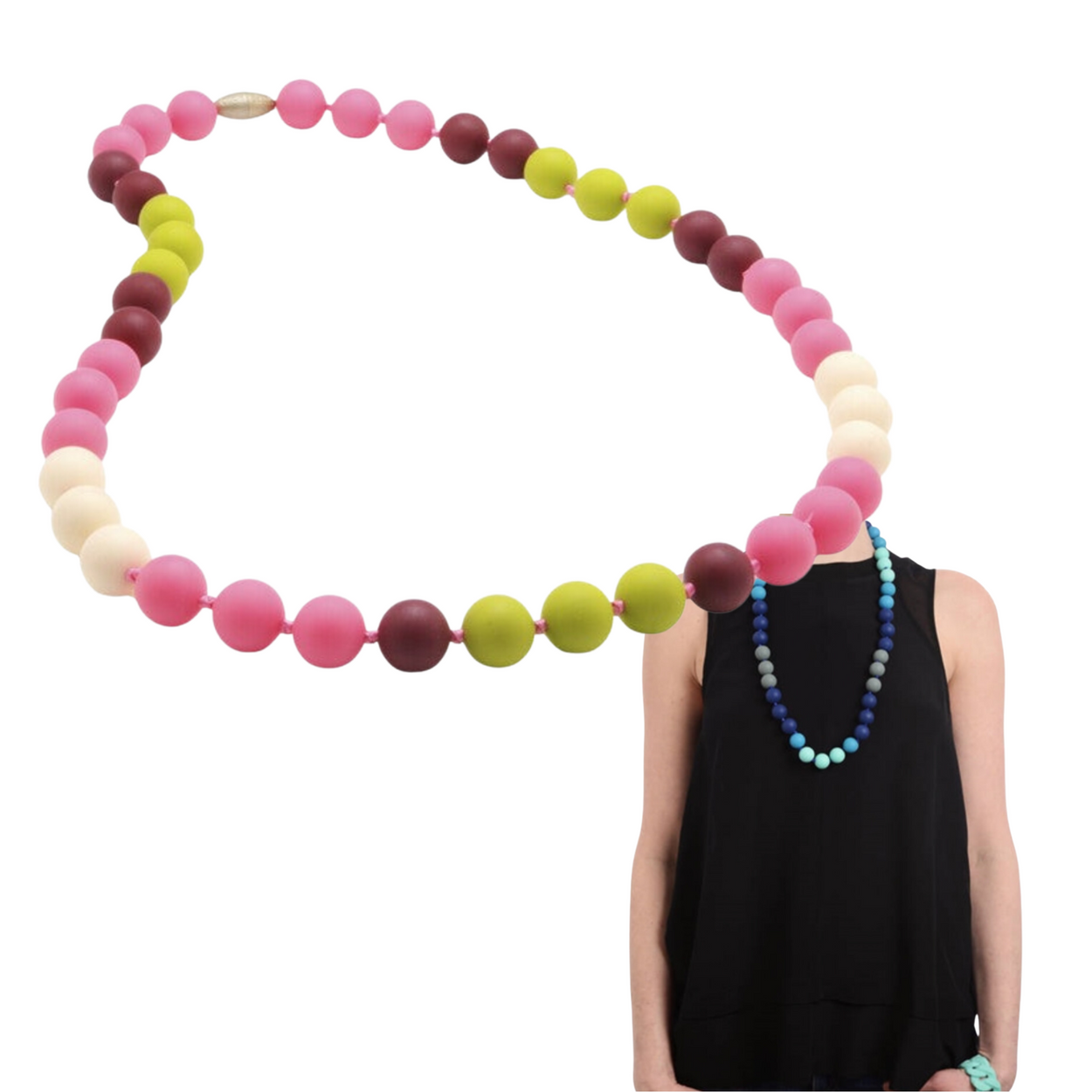 Chew Beads Teether Necklace Child s Play Toys Store